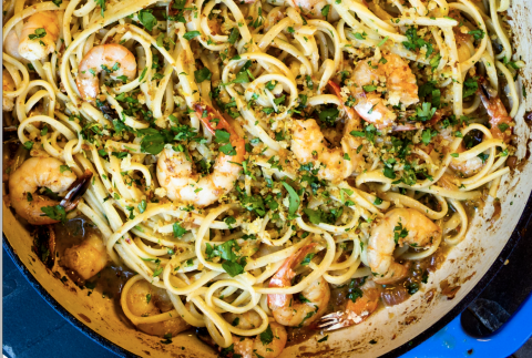 Shrimp Scampi with Crunchy Breadcrumbs | Louisiana Kitchen & Culture